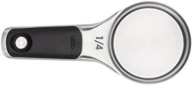 imageOXO Good Grips 4 Piece Stainless Steel Measuring Spoons with Magnetic SnapsSet