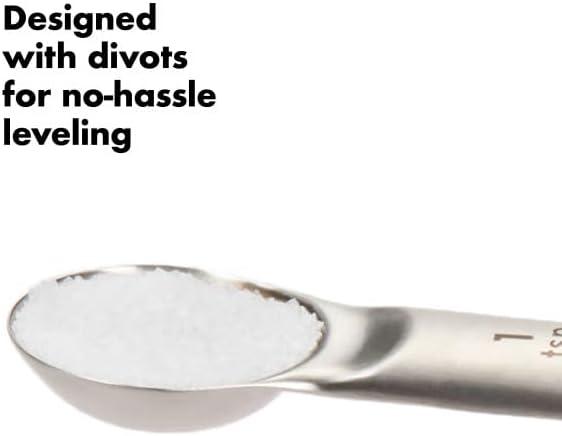 imageOXO Good Grips 4 Piece Stainless Steel Measuring Spoons with Magnetic SnapsSpoons