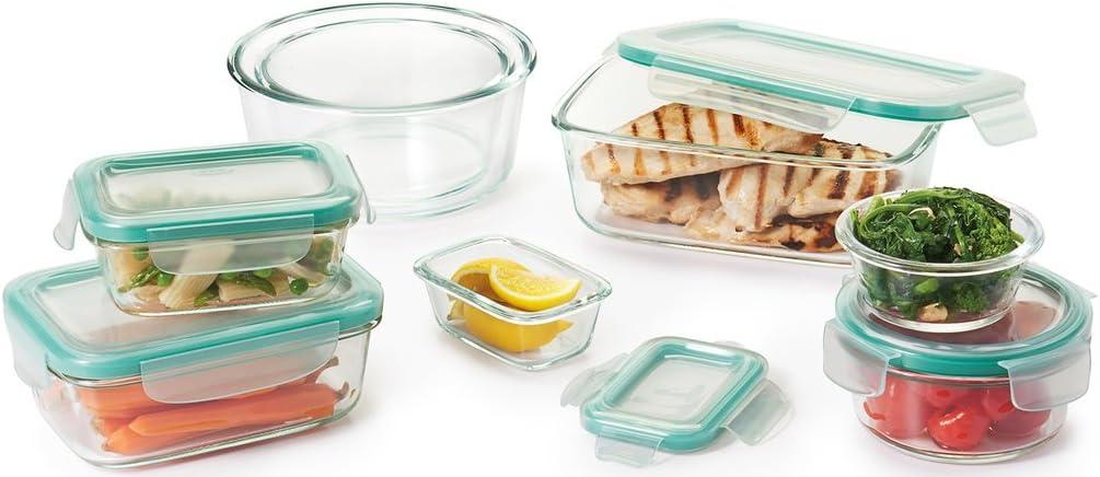 imageOXO Good Grips 7 Cup Smart Seal Glass Round Airtight Food Storage Container7 Cup