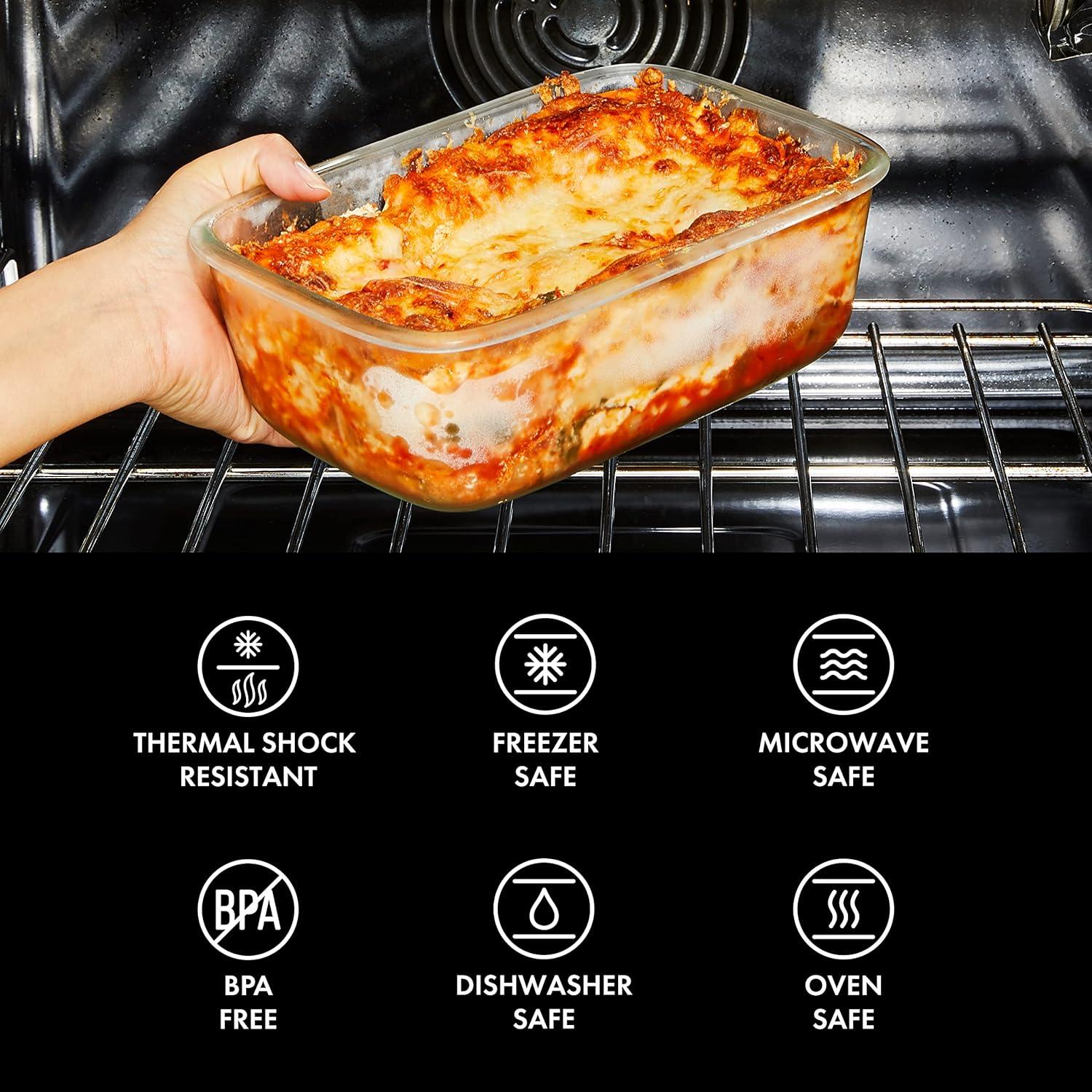 imageOXO Good Grips 7 Cup Smart Seal Glass Round Airtight Food Storage Container7 Cup