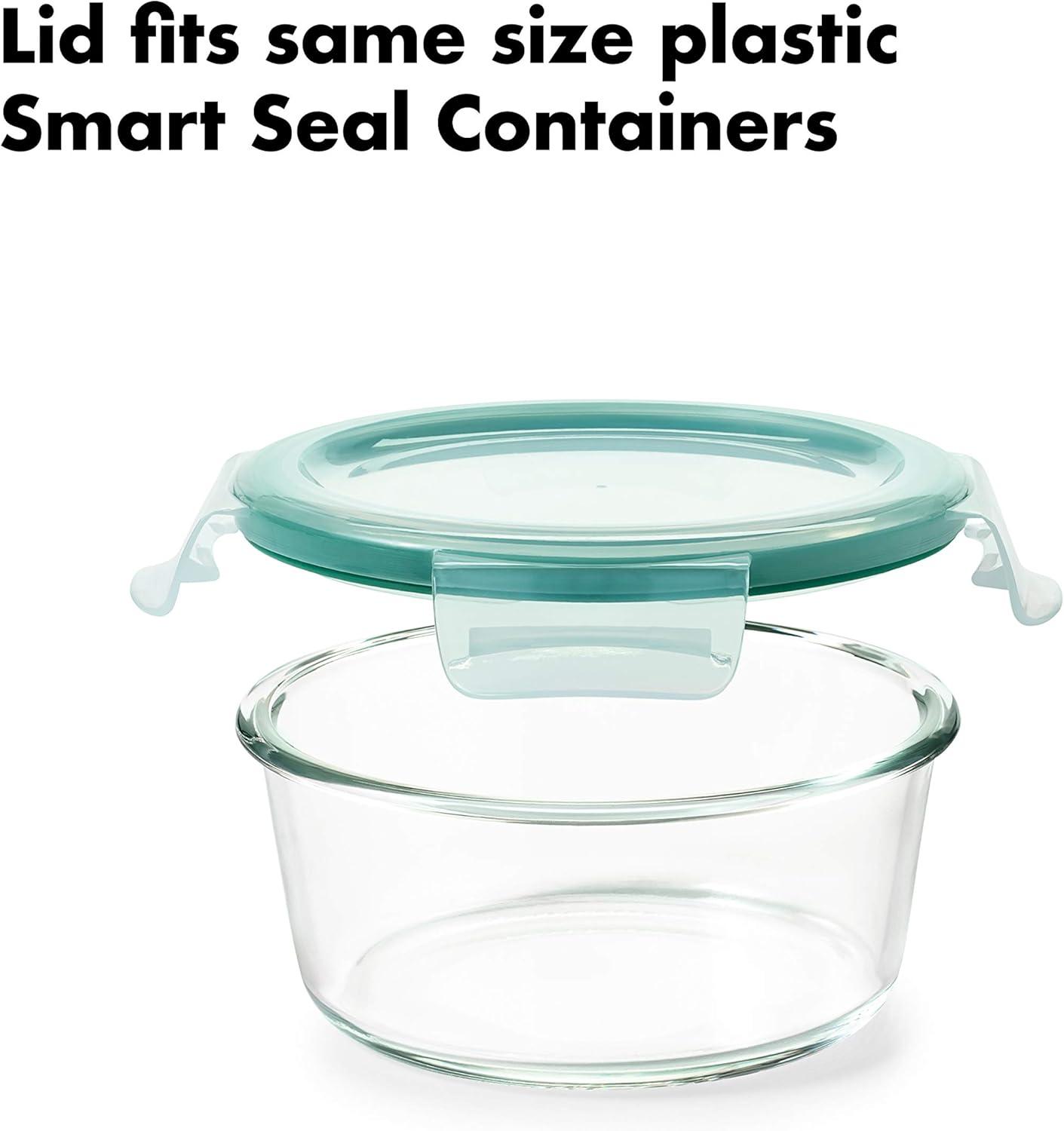 imageOXO Good Grips 8 Piece Smart Seal Airtight Glass Round Container Set