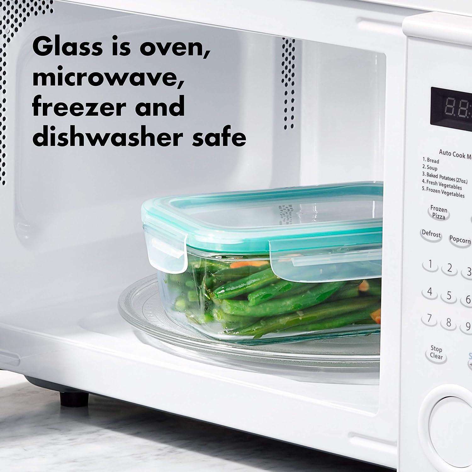 imageOXO Good Grips 8 Piece Smart Seal Airtight Glass Round Container Set