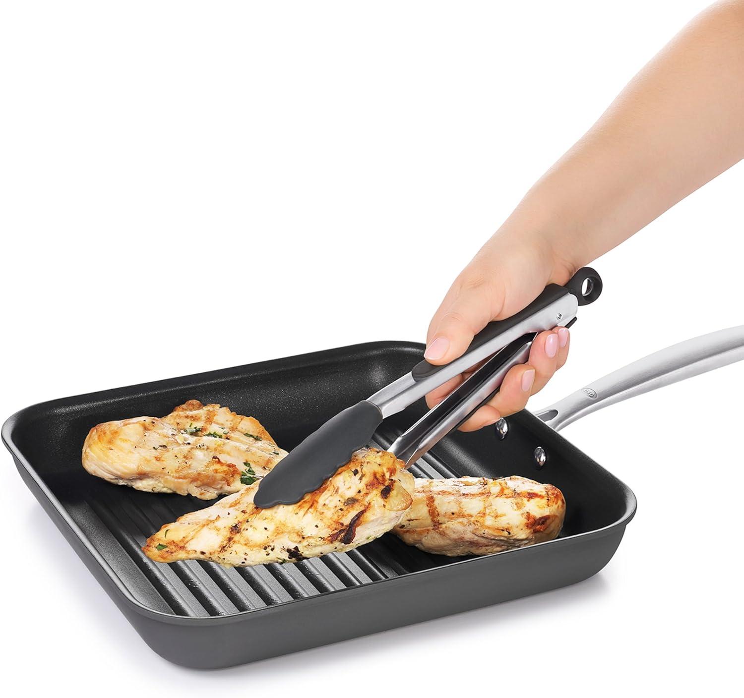 imageOXO Good Grips 9Inch Tongs with Silicone Heads12Inch