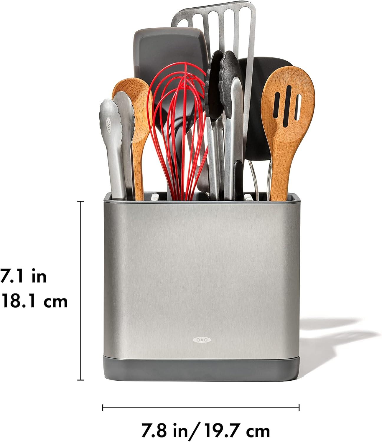 imageOXO Good Grips Adjustable Stainless Steel Organizer Large Utensil HolderLarge Utensil Holder