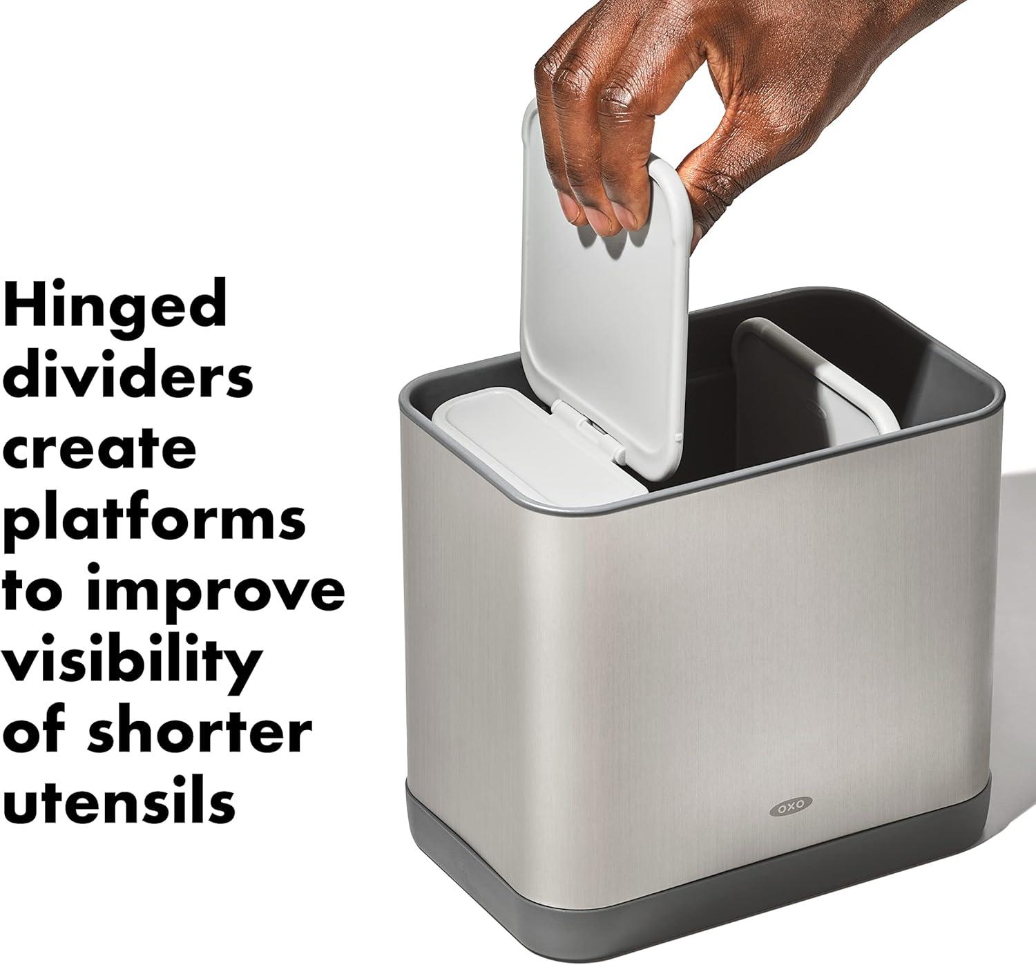 imageOXO Good Grips Adjustable Stainless Steel Organizer Large Utensil HolderLarge Utensil Holder