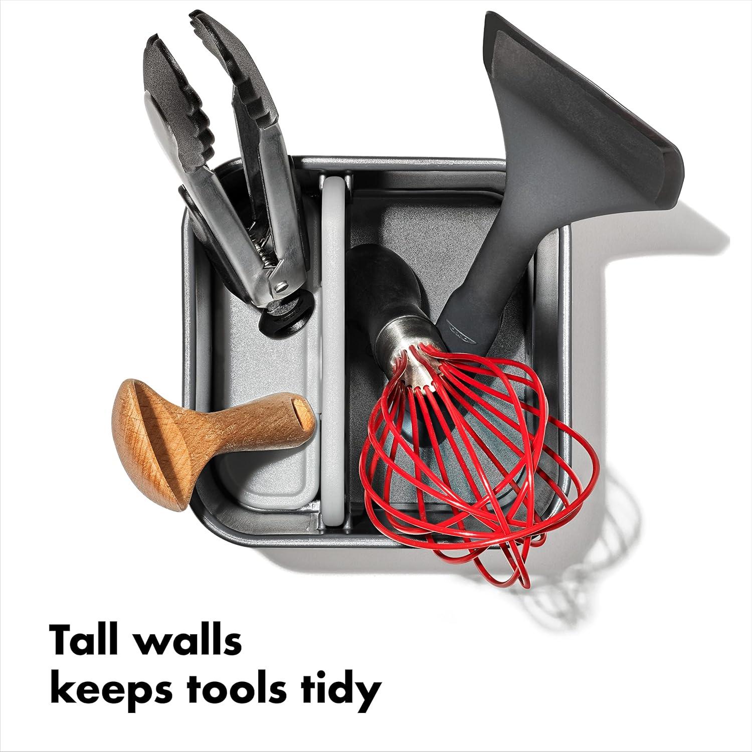 imageOXO Good Grips Adjustable Stainless Steel Organizer Large Utensil HolderSmall Utensil Holder