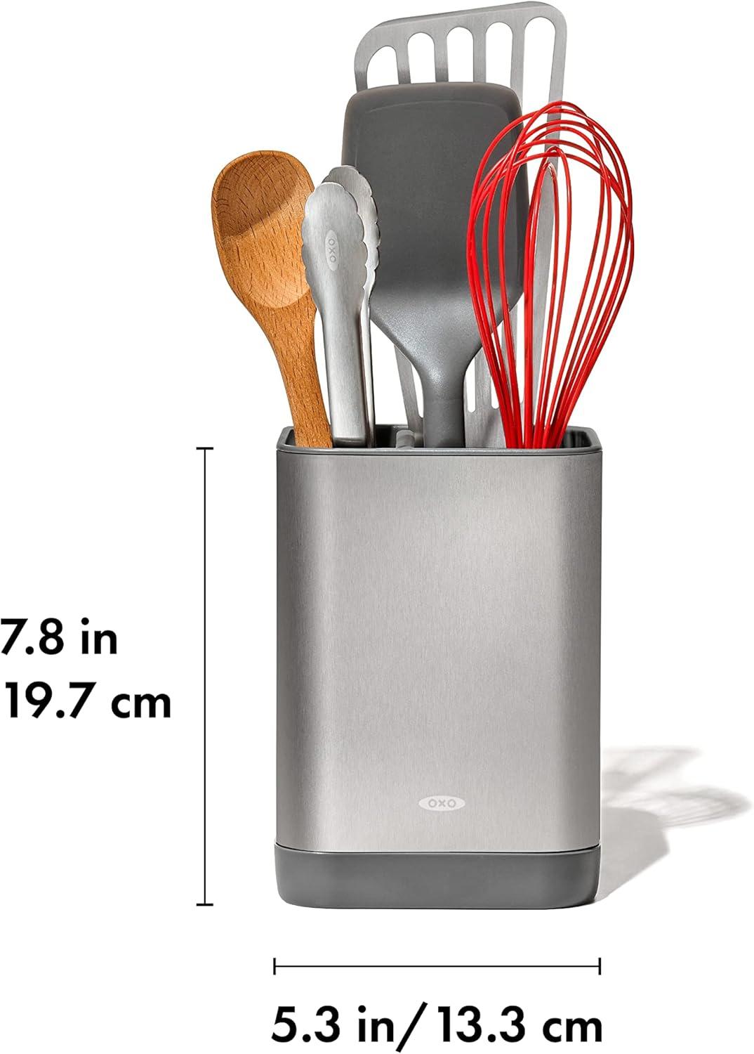 imageOXO Good Grips Adjustable Stainless Steel Organizer Large Utensil HolderSmall Utensil Holder