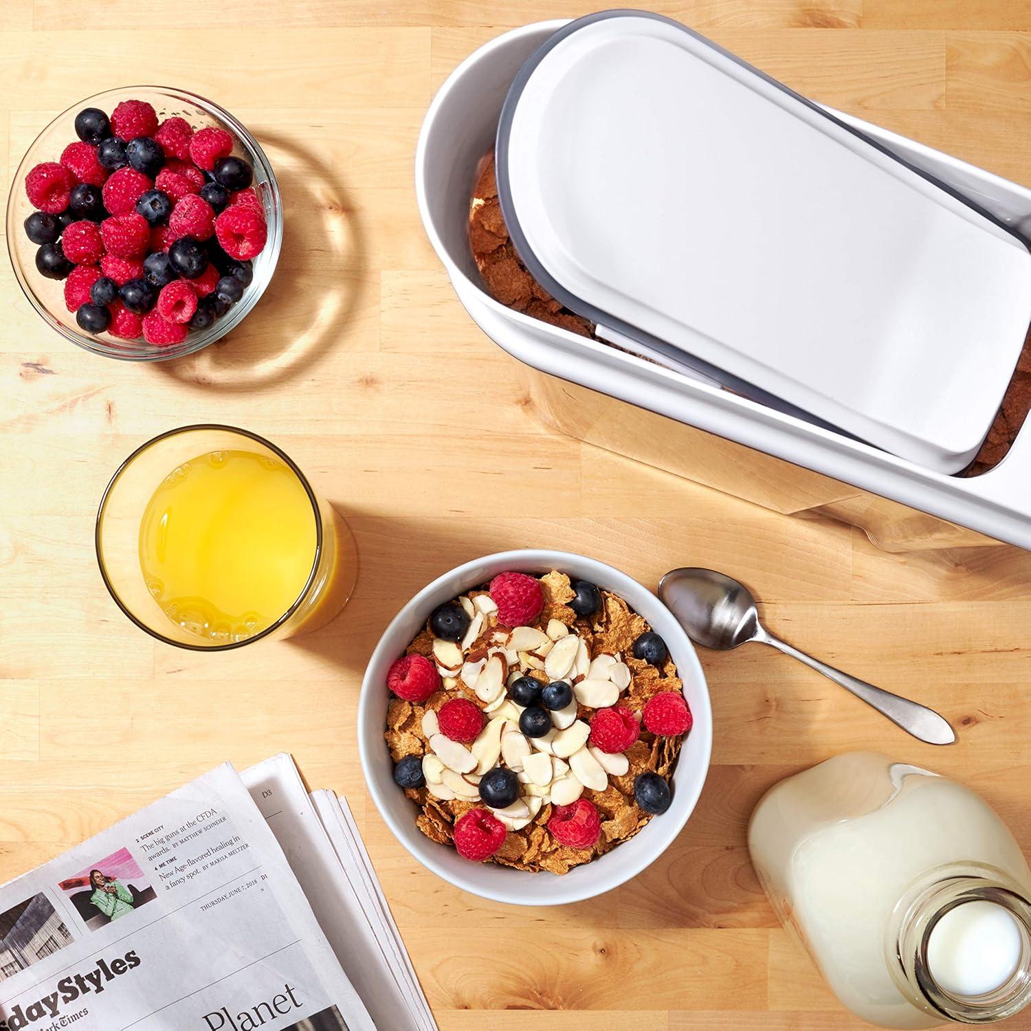 imageOXO Good Grips Airtight POP Small Cereal Dispenser 25 Qt25qt25 Qt GranolaWhite