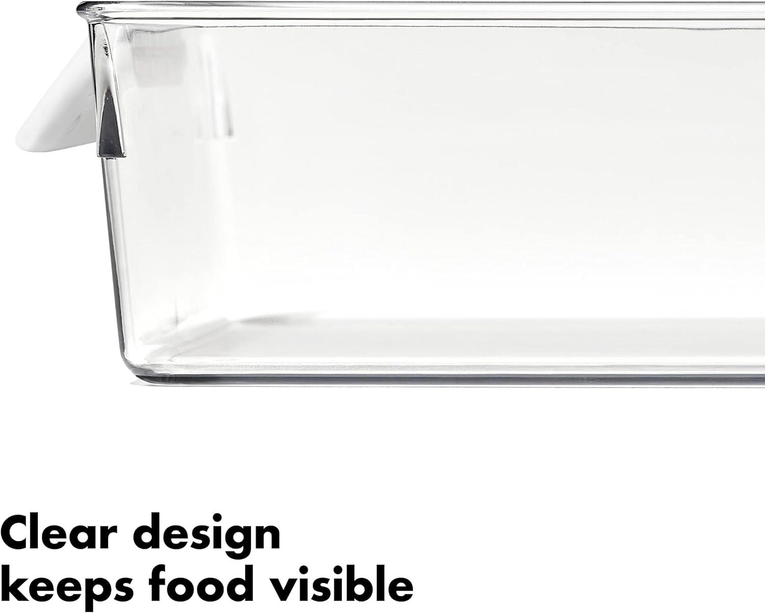 imageOXO Good Grips Fridge Organization Bin 8 in x 14 in for Cheese Meat Fish and More8 in x 14 in Pack of 1