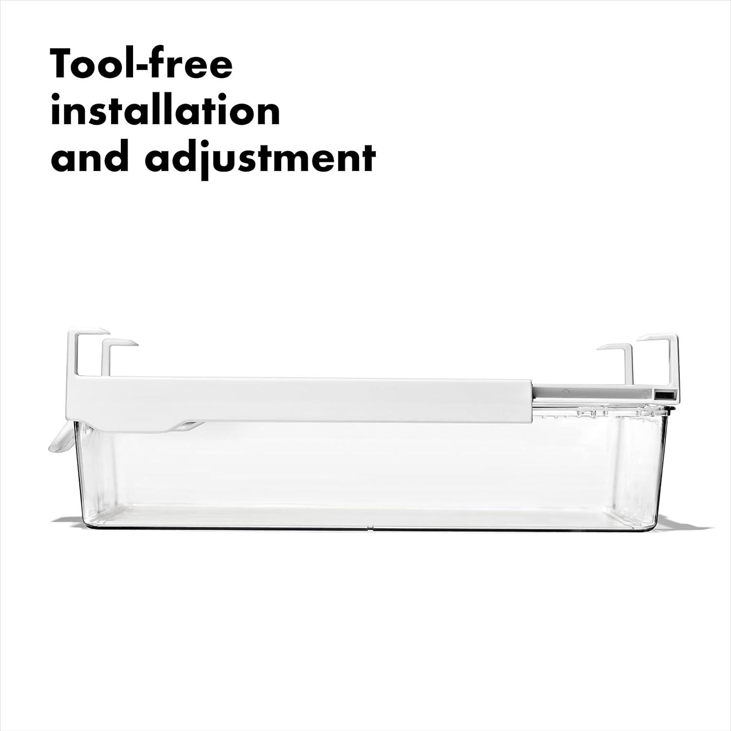 imageOXO Good Grips Fridge Undershelf Drawer 14 in for Deli Meat Cheese Produce and More14Inch Pack of 4