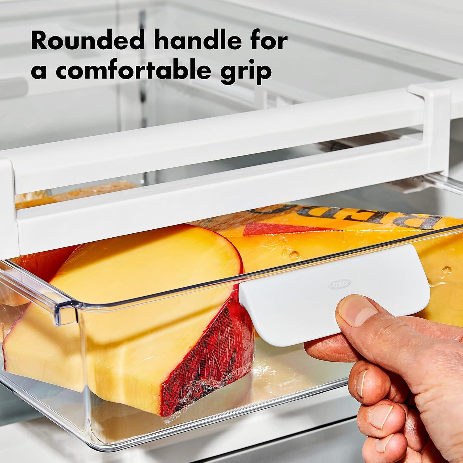 imageOXO Good Grips Fridge Undershelf Drawer 14 in for Deli Meat Cheese Produce and More14Inch Pack of 4