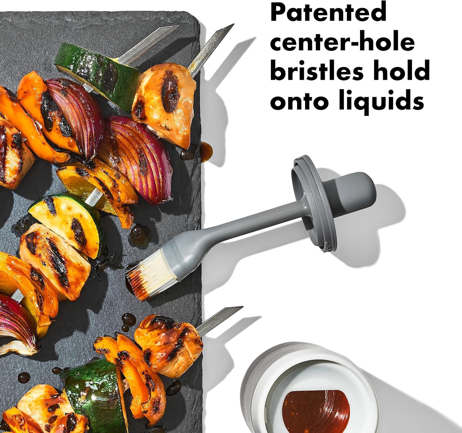 imageOXO Good Grips Glass Oil Bottle and Silicone Brush 8 oz