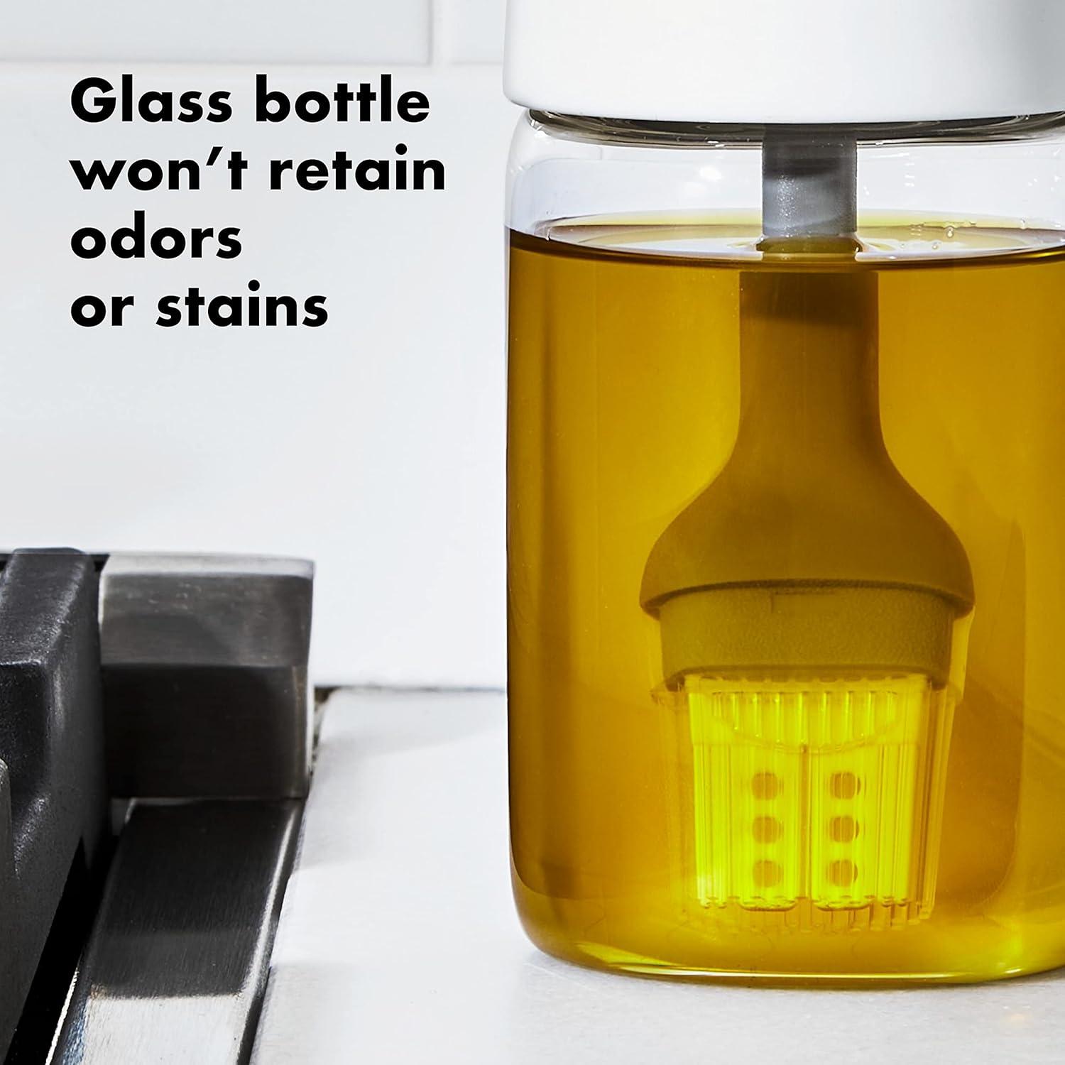 imageOXO Good Grips Glass Oil Bottle and Silicone Brush 8 oz