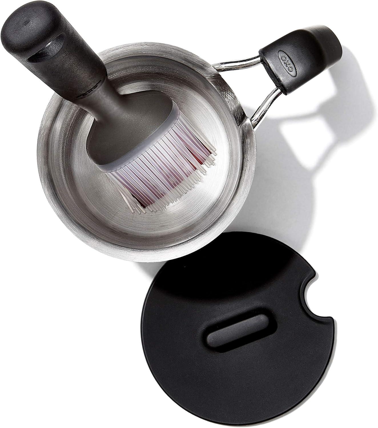 imageOXO Good Grips Grilling Tools Basting Pot and Brush Black