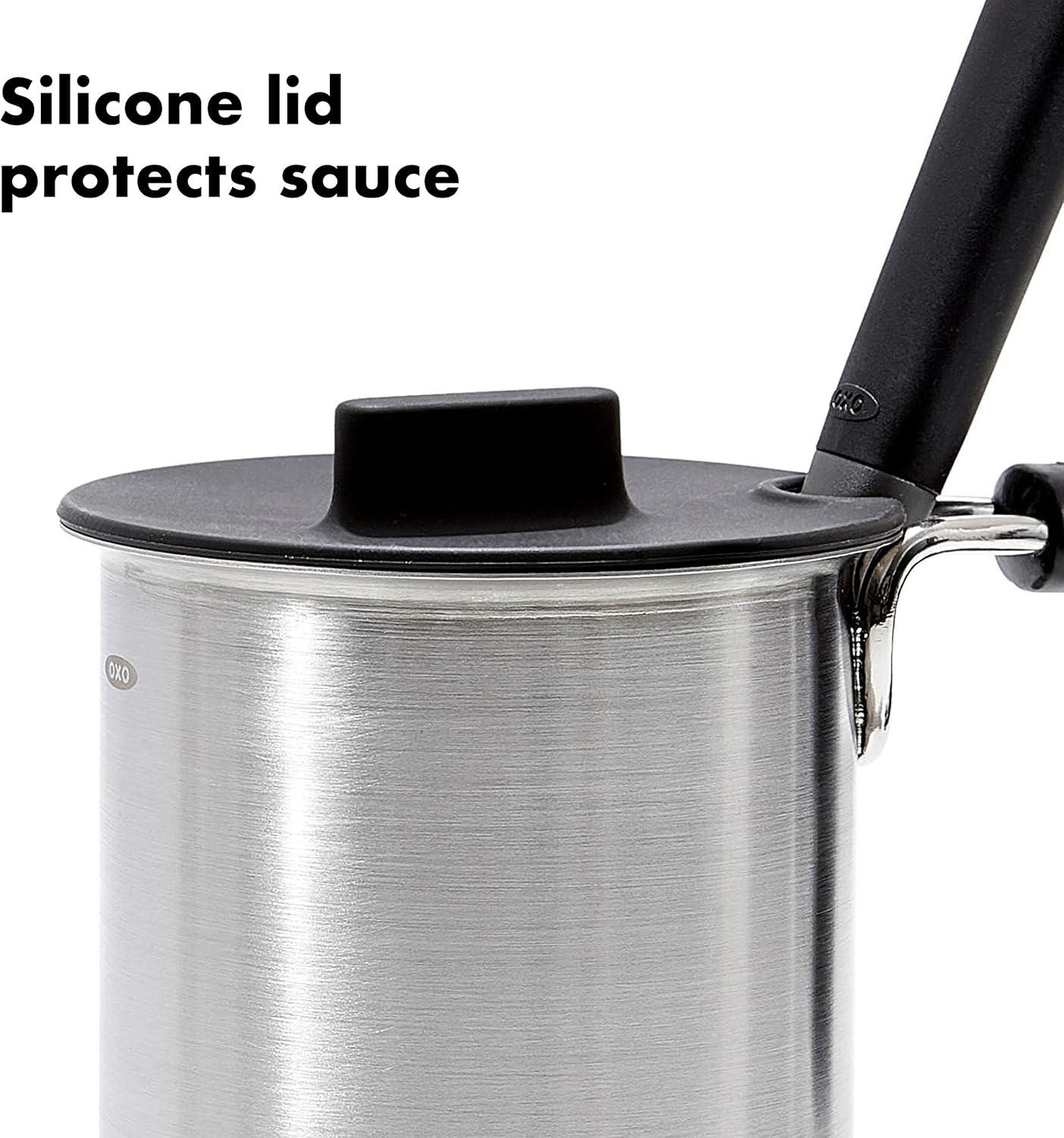 imageOXO Good Grips Grilling Tools Basting Pot and Brush Black