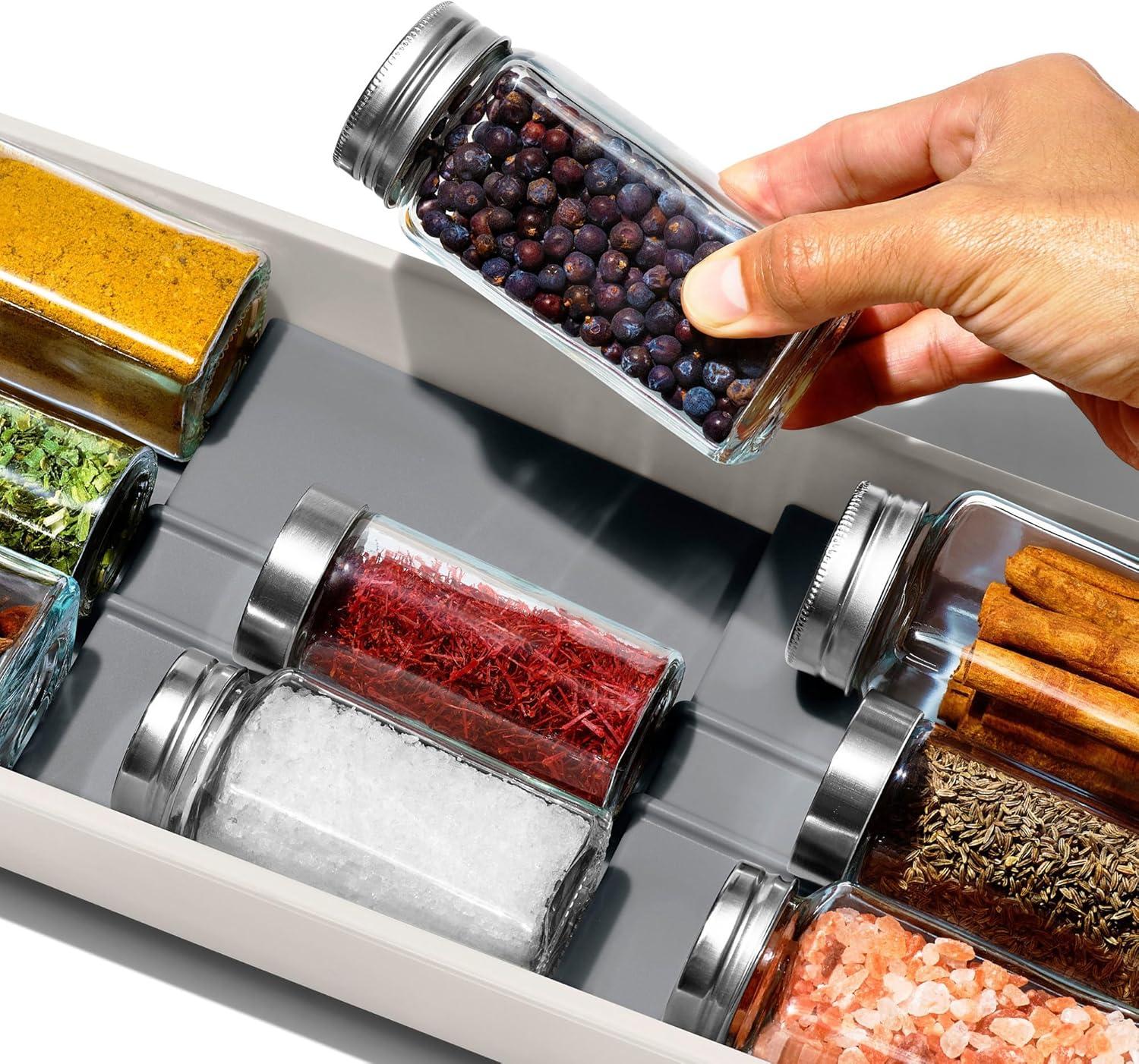 imageOXO Good Grips Kitchen Drawer Expandable Utensil Organizer WhiteCompact Pack of 4