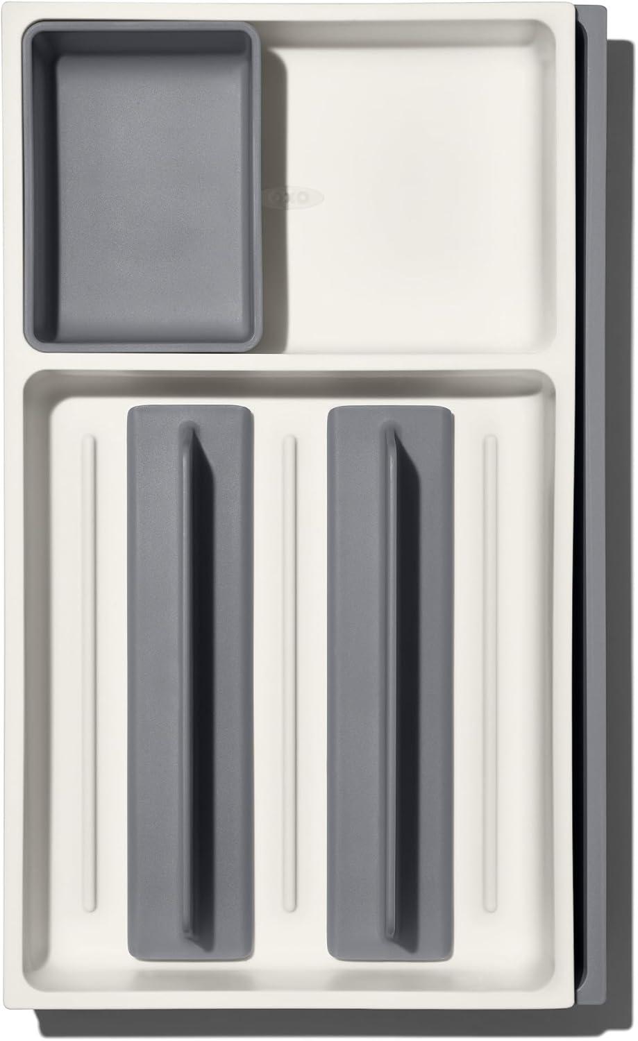 imageOXO Good Grips Kitchen Drawer Expandable Utensil Organizer WhiteLarge Expandable Pack of 1