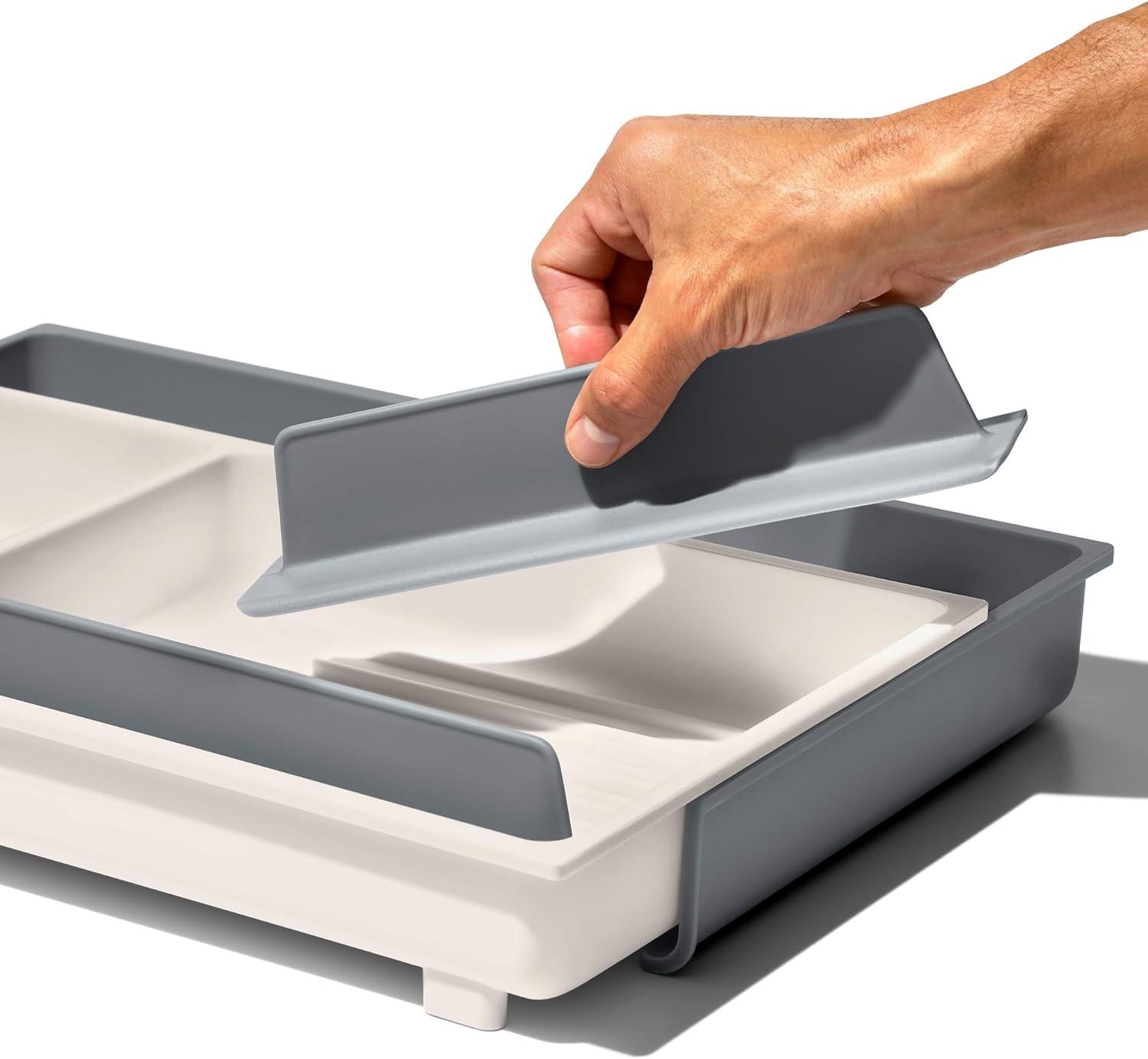 imageOXO Good Grips Kitchen Drawer Expandable Utensil Organizer WhiteLarge Expandable Pack of 1
