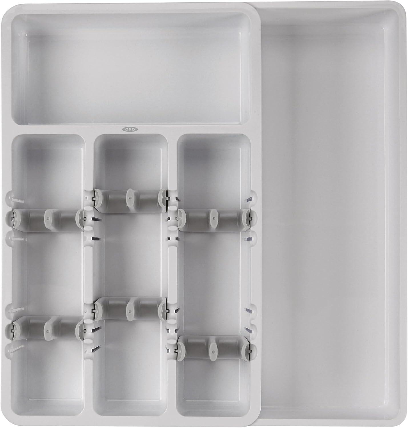 imageOXO Good Grips Large Expandable Utensil Organizer WhiteGray