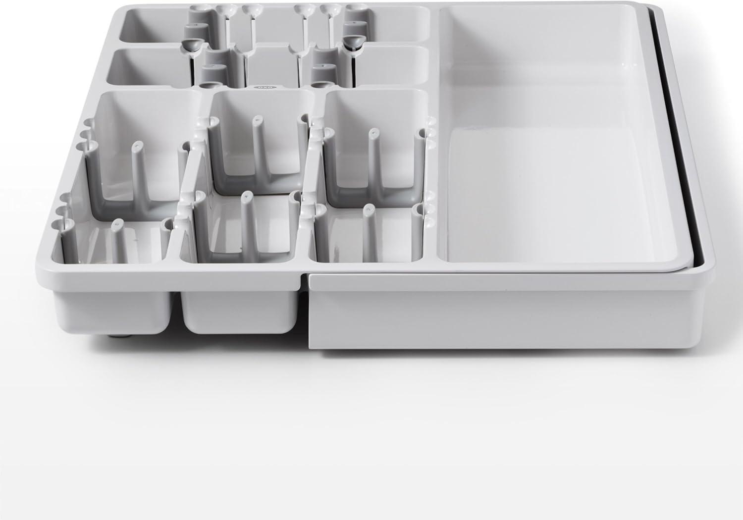 imageOXO Good Grips Large Expandable Utensil Organizer WhiteGray
