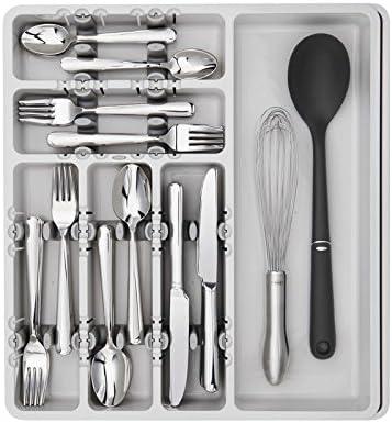 imageOXO Good Grips Large Expandable Utensil Organizer WhiteGray