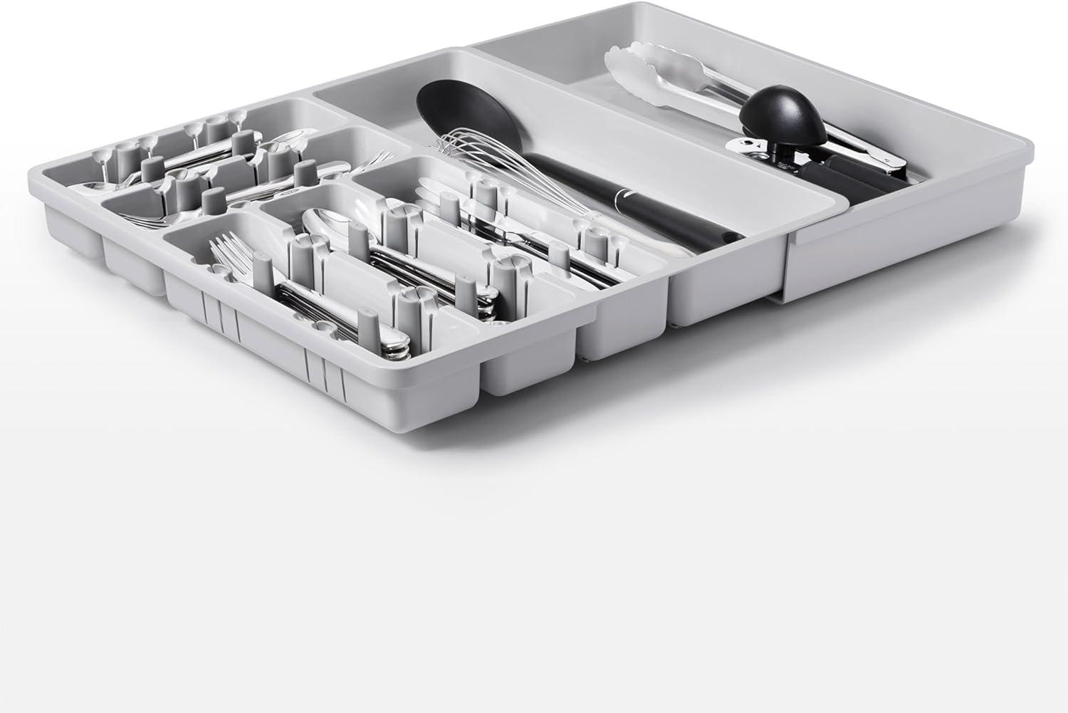imageOXO Good Grips Large Expandable Utensil Organizer WhiteGray