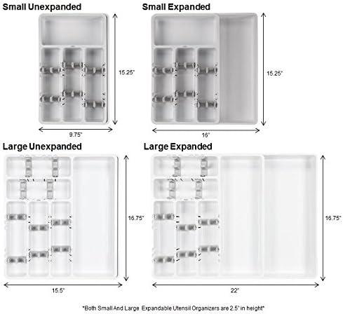 imageOXO Good Grips Large Expandable Utensil Organizer WhiteGray