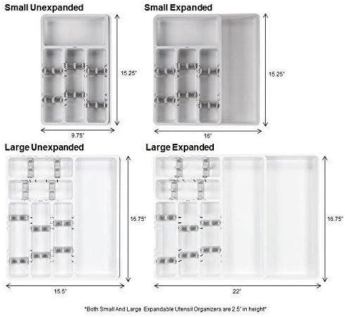 imageOXO Good Grips Large Expandable Utensil Organizer WhiteWhite