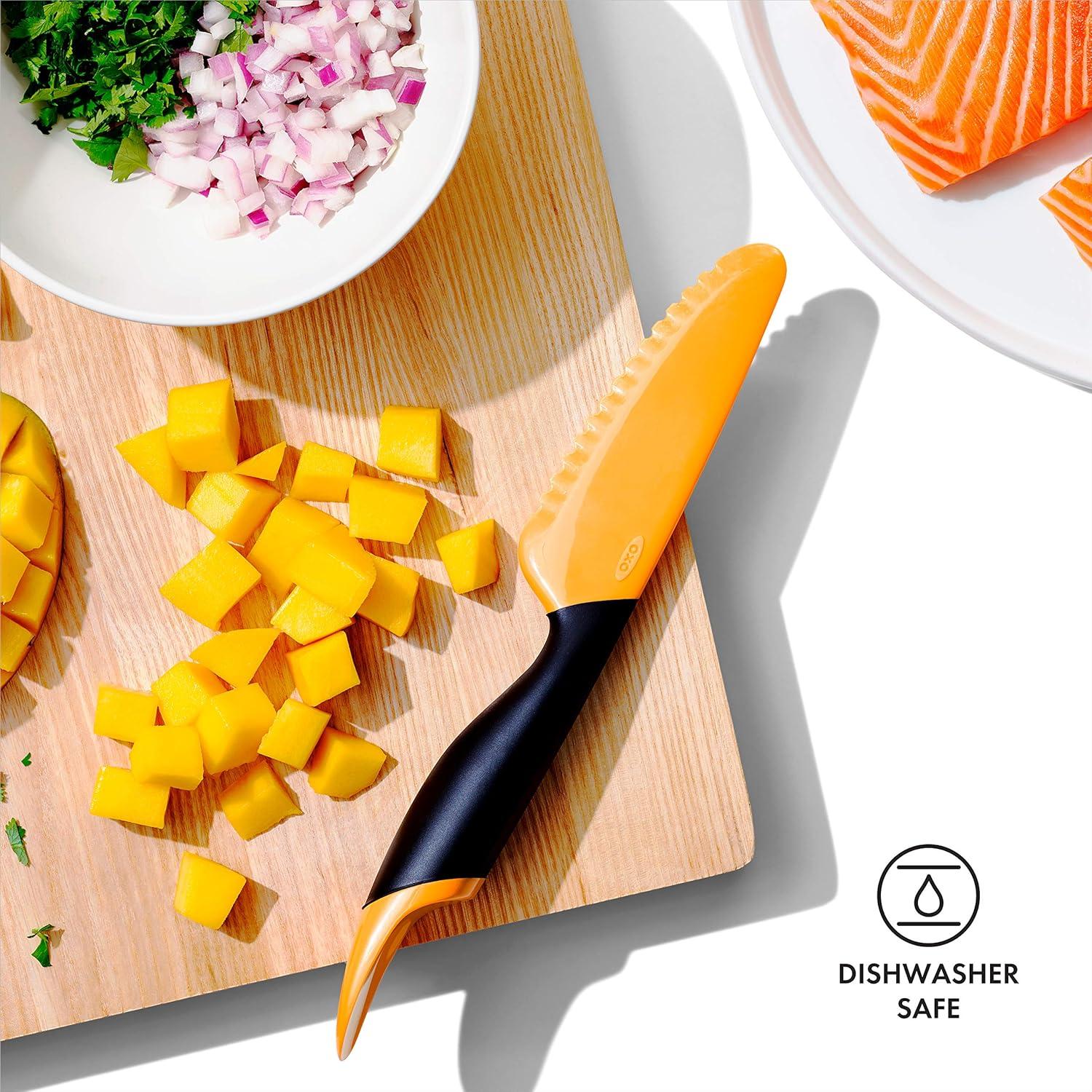 imageOXO Good Grips Mango Slicer with ScoopOrange 1 x 15 x 7quot