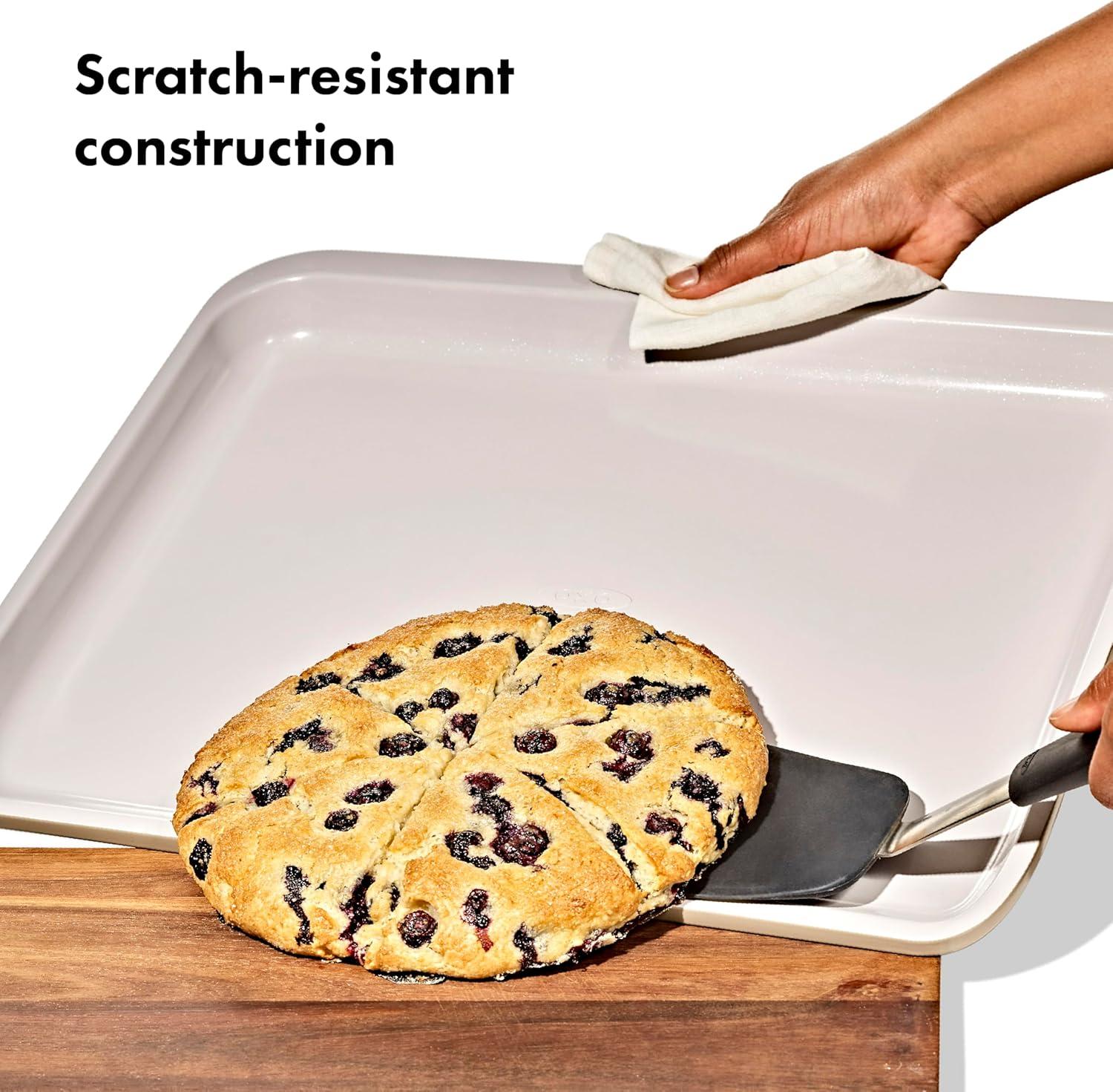 imageOXO Good Grips NonStick Pro Ceramic Coated Metal Bakeware Cookie Sheet Biscuit