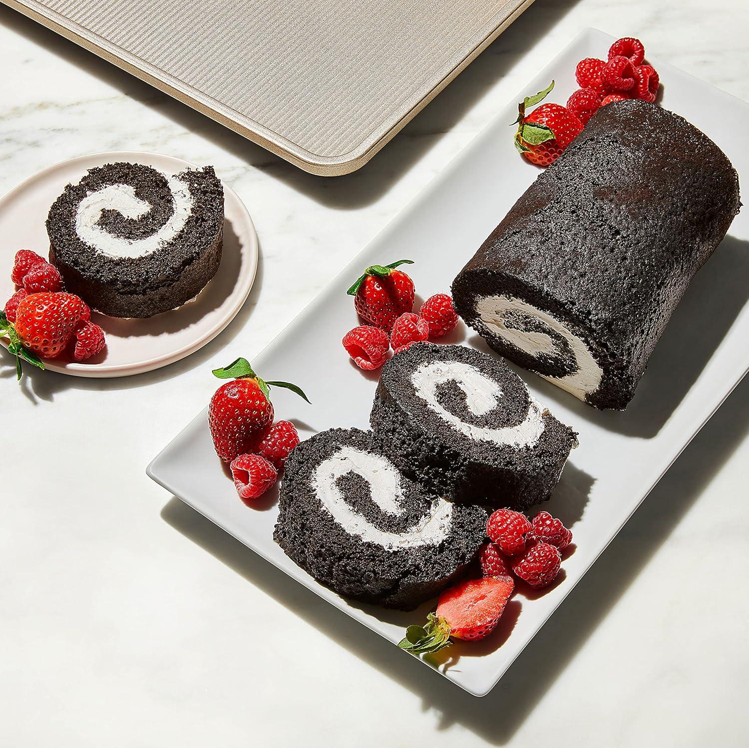 imageOXO Good Grips NonStick Pro Round Cake Pan 9 InchJelly Roll Pan 10 x 15 Pack of 6