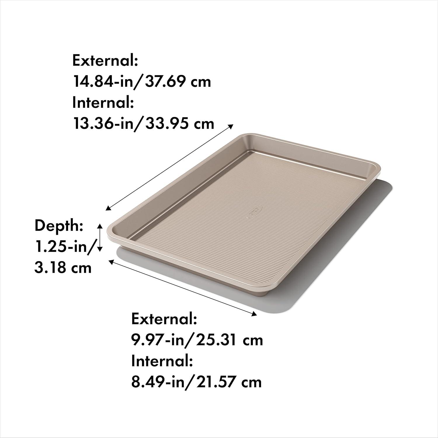 imageOXO Good Grips NonStick Pro Round Cake Pan 9 InchJelly Roll Pan 10 x 15 Pack of 6