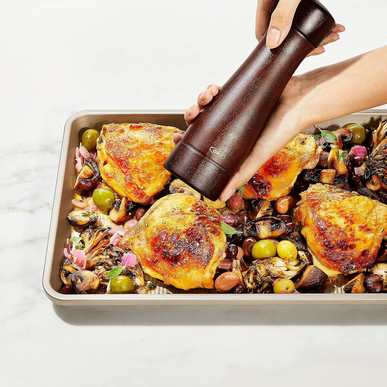 imageOXO Good Grips NonStick Pro Round Cake Pan 9 InchJelly Roll Pan 10 x 15 Pack of 6