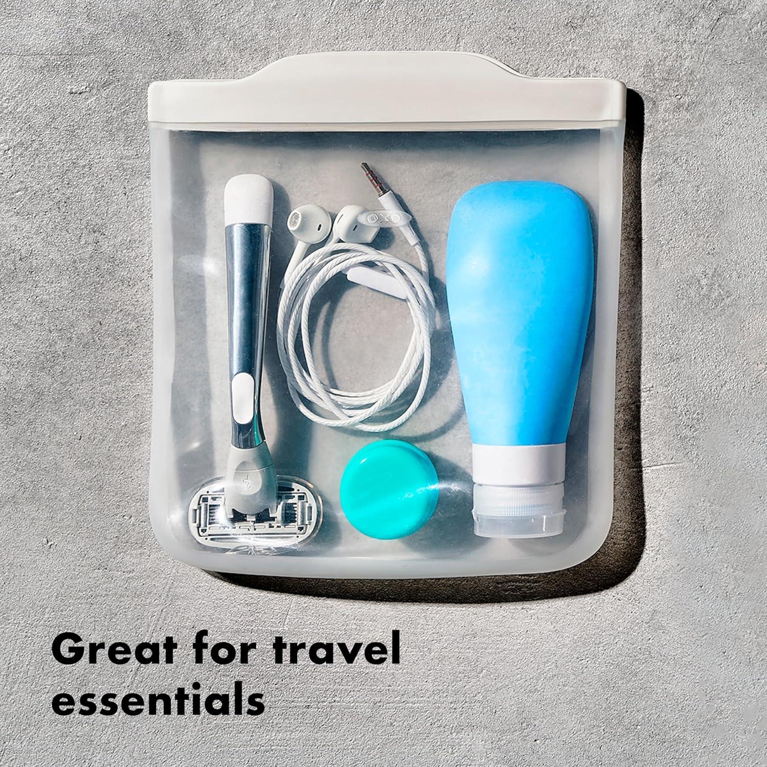 imageOXO Good Grips Silicone Reusable Bags 4 Piece Starter Set OatLagoonStarter Set