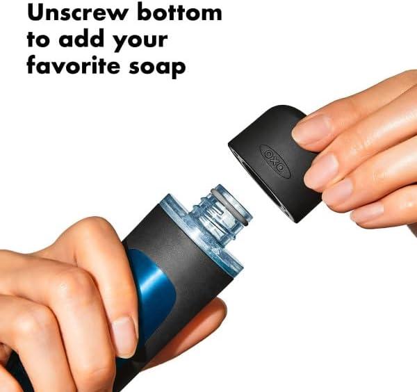 imageOXO Good Grips Soap Dispensing Dish Scrub Brush Cleaning Brush for KitchenBrush