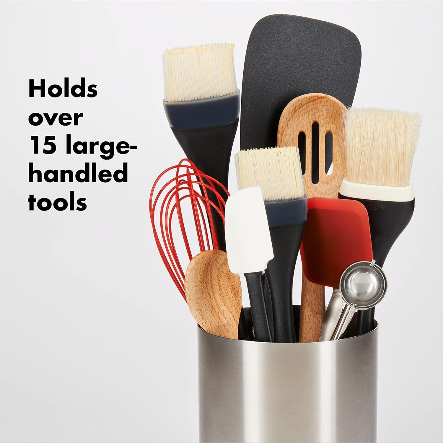 imageOXO Good Grips Stainless Steel Rotating Utensil HolderSolid