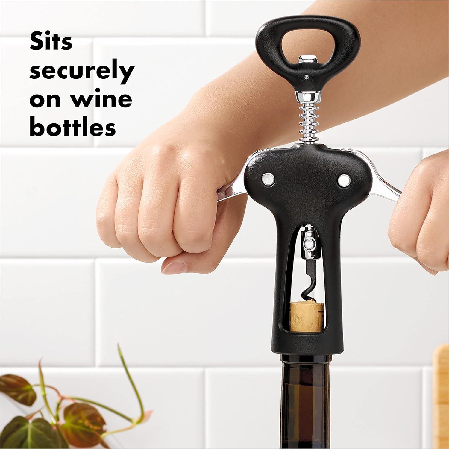 imageOXO Good Grips Winged Corkscrew and Bottle Opener Black