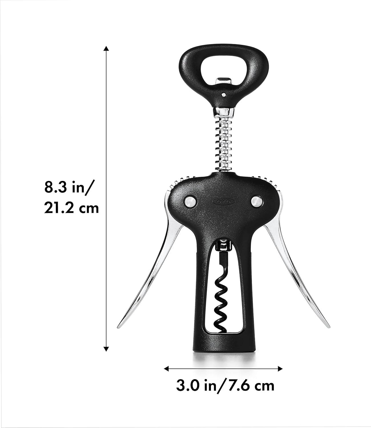 imageOXO Good Grips Winged Corkscrew and Bottle Opener Black