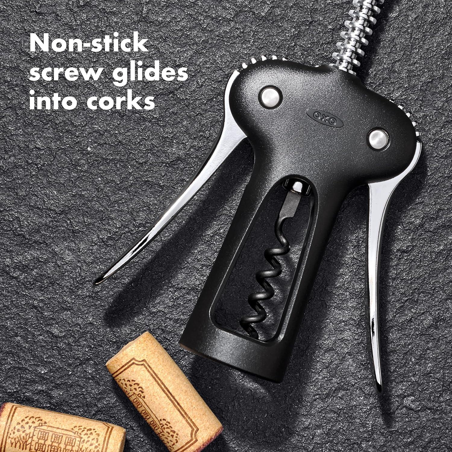 imageOXO Good Grips Winged Corkscrew and Bottle Opener Black