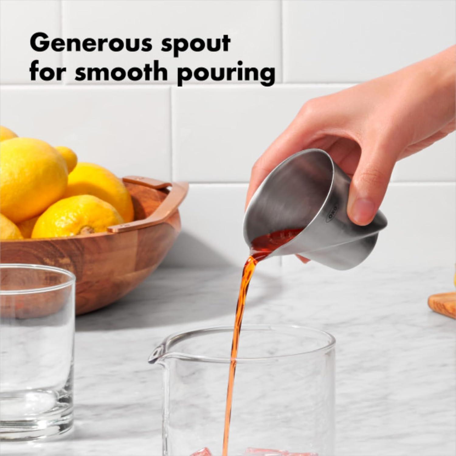 imageOXO SteeL Angled Measuring Jigger1