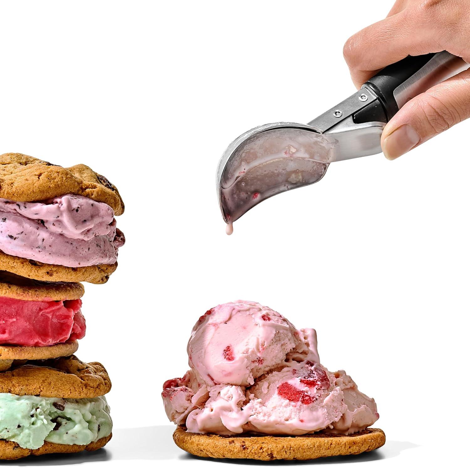 imageOXO Steel Lever Ice Cream Scoop