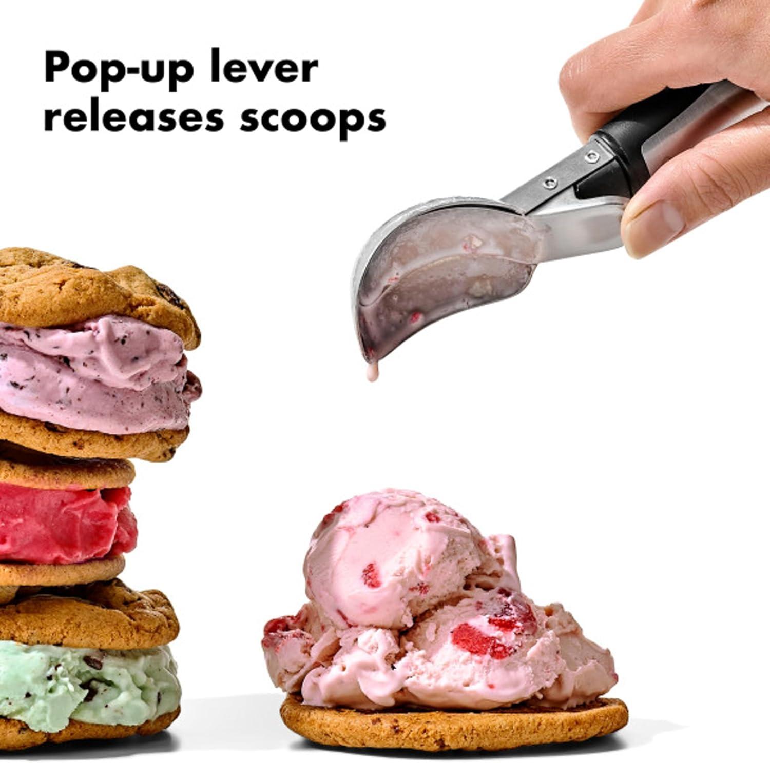 imageOXO Steel Lever Ice Cream Scoop