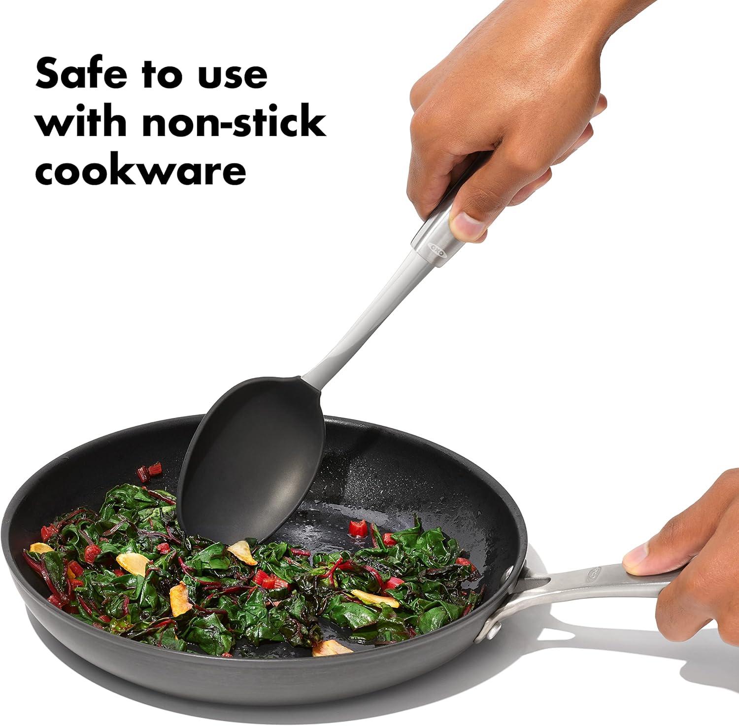 imageOXO Steel Silicone Cooking Spoon