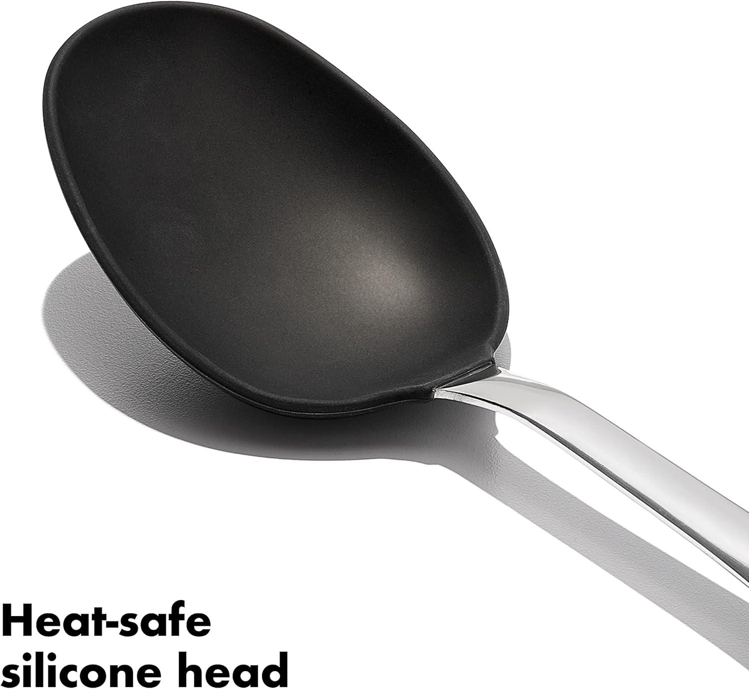 imageOXO Steel Silicone Cooking Spoon