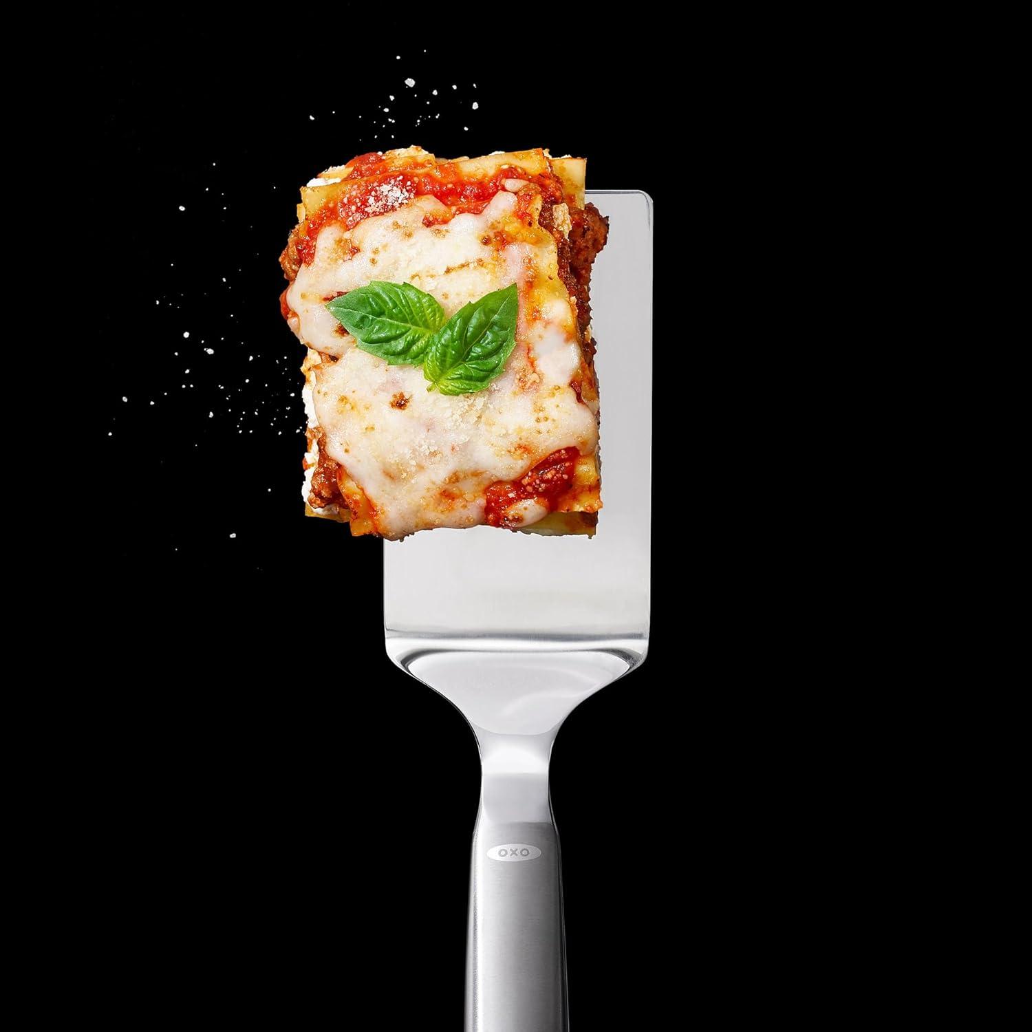 imageOXO Steel Slotted Cooking SpoonLasagna Server