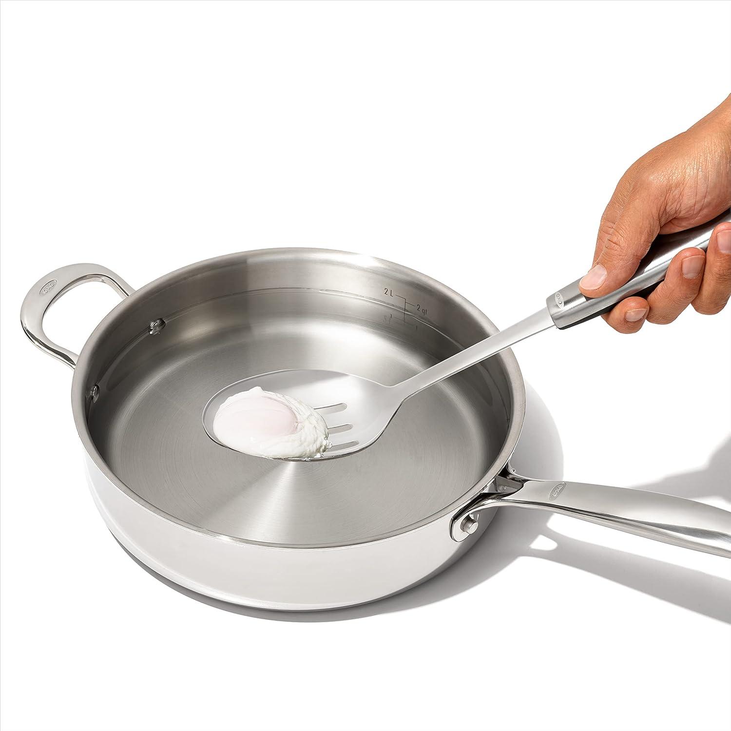 imageOXO Steel Slotted Cooking SpoonSlotted Cooking Spoon