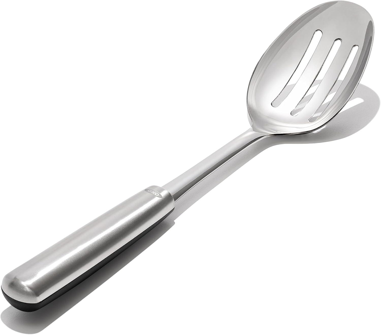 imageOXO Steel Slotted Cooking SpoonSlotted Cooking Spoon