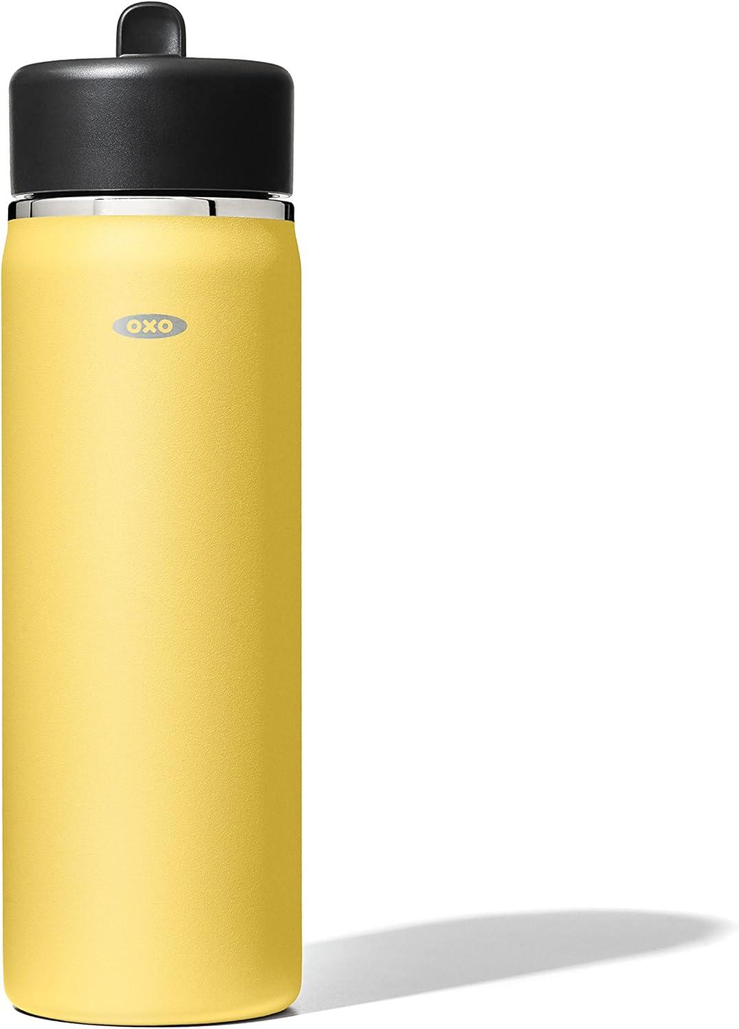 imageOXO Strive 20oz Wide Mouth Water Bottle with Straw Lid CitrineCitrine