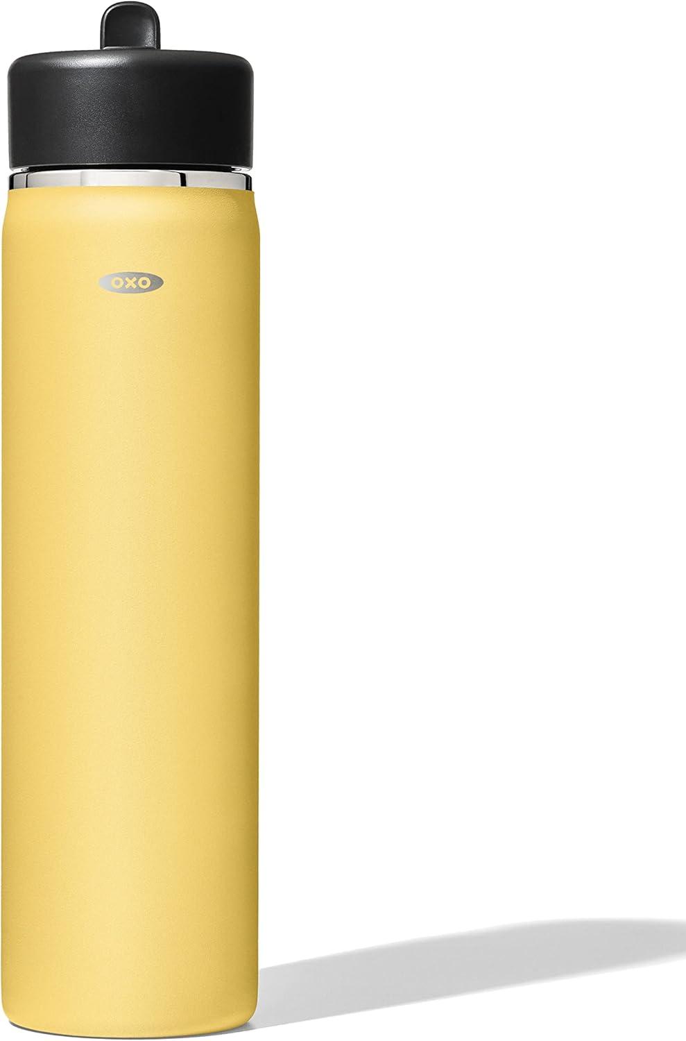 imageOXO Strive 20oz Wide Mouth Water Bottle with Straw Lid CitrineCitrine