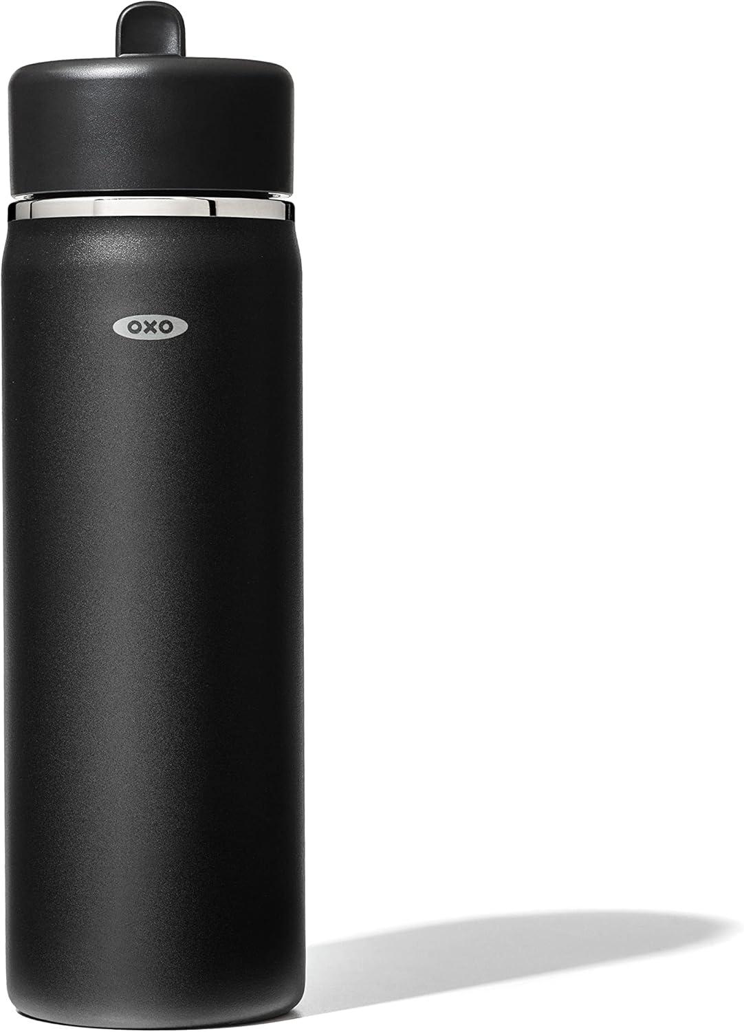 imageOXO Strive 20oz Wide Mouth Water Bottle with Straw Lid CitrineOnyx